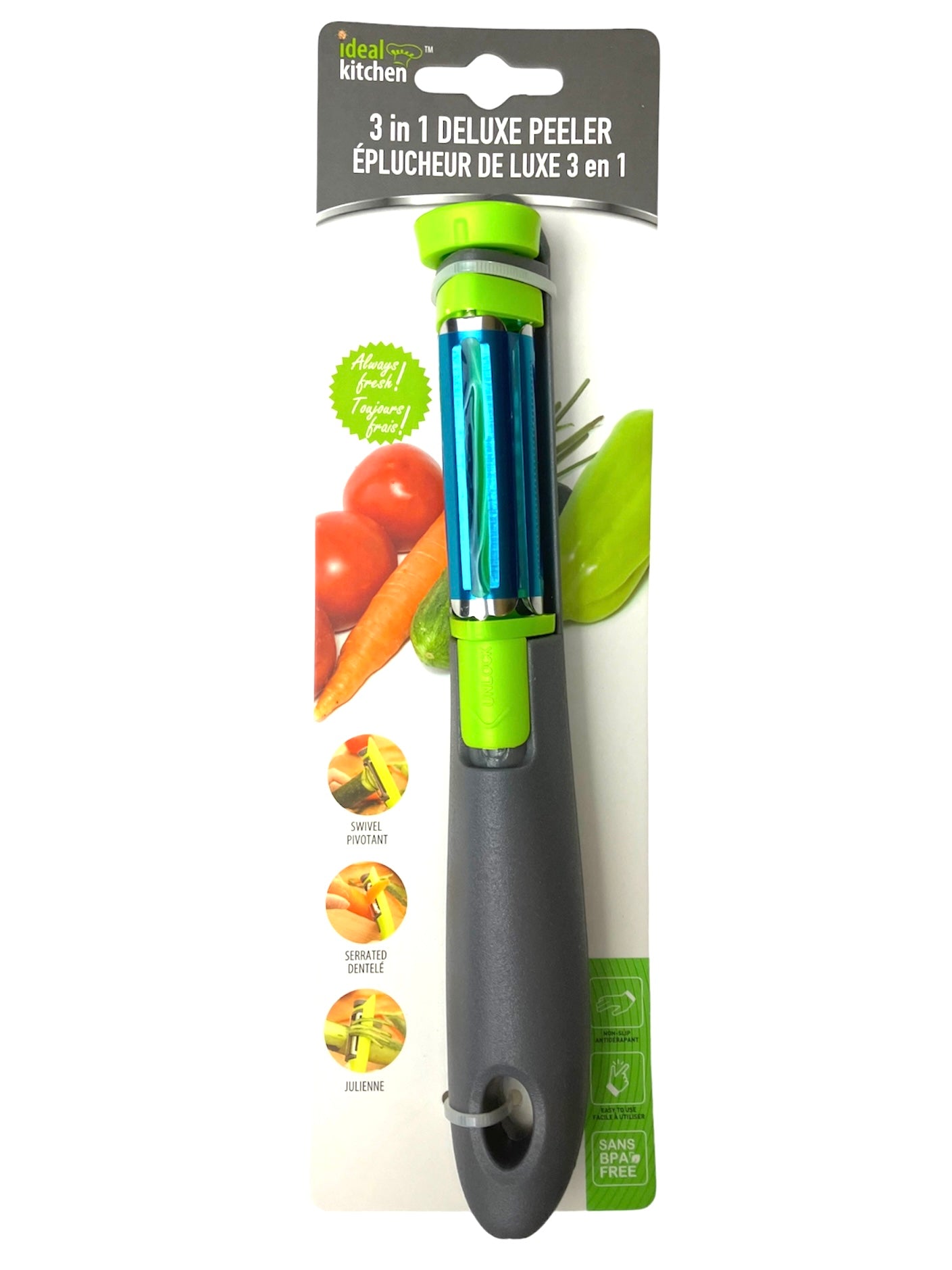 3 in 1 Deluxe Fruits and Vegetable Peeler