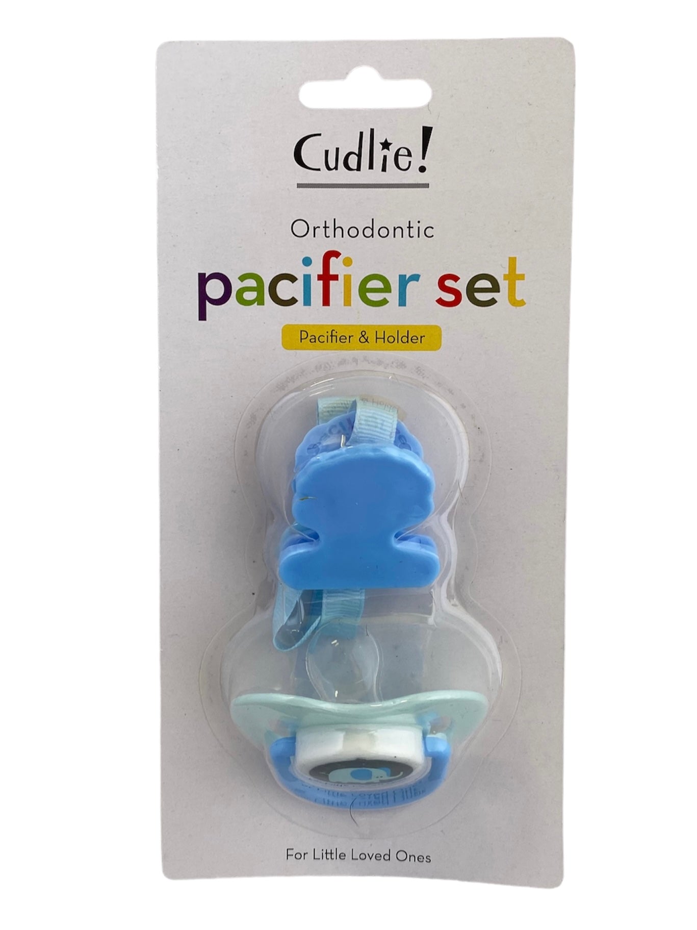 Pacifier with Clip Set-Pink or Blue