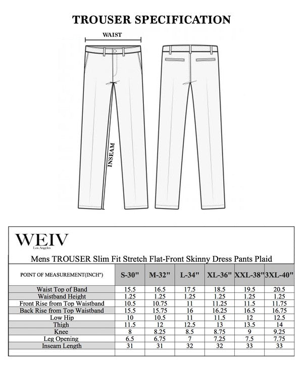 Weiv Plaid Luxe Slims-Blue