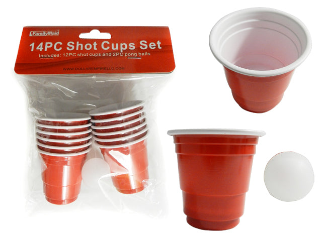 14PC Shot Cup Set 2 Balls Included