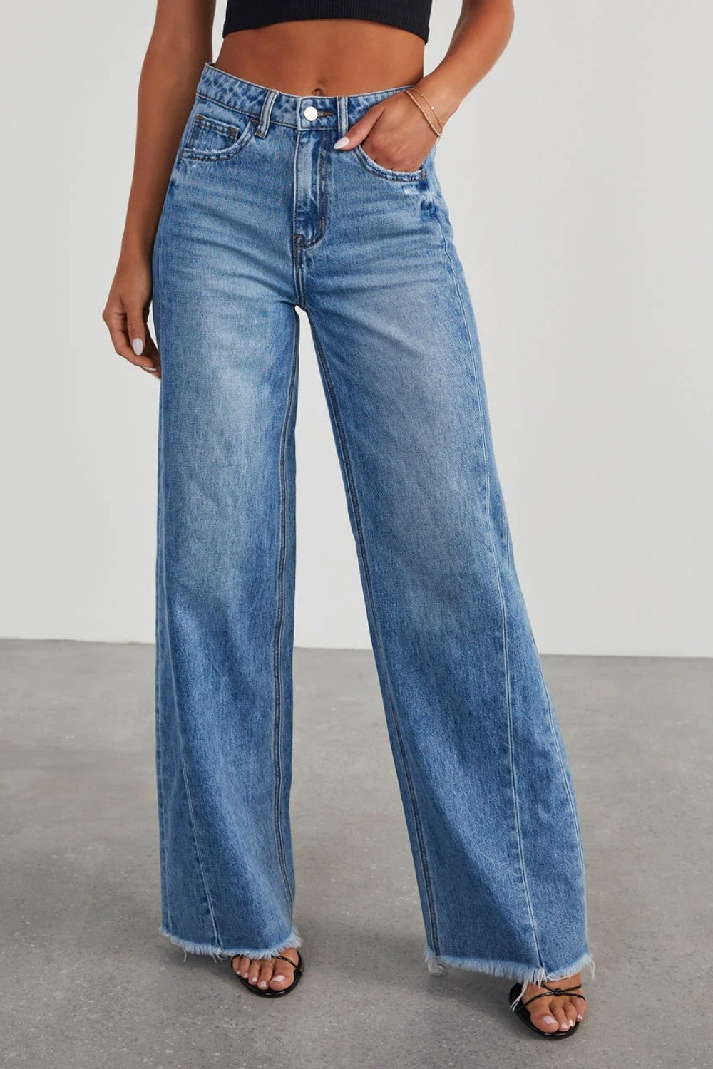 Fringe And Freedom Wide Leg Jeans