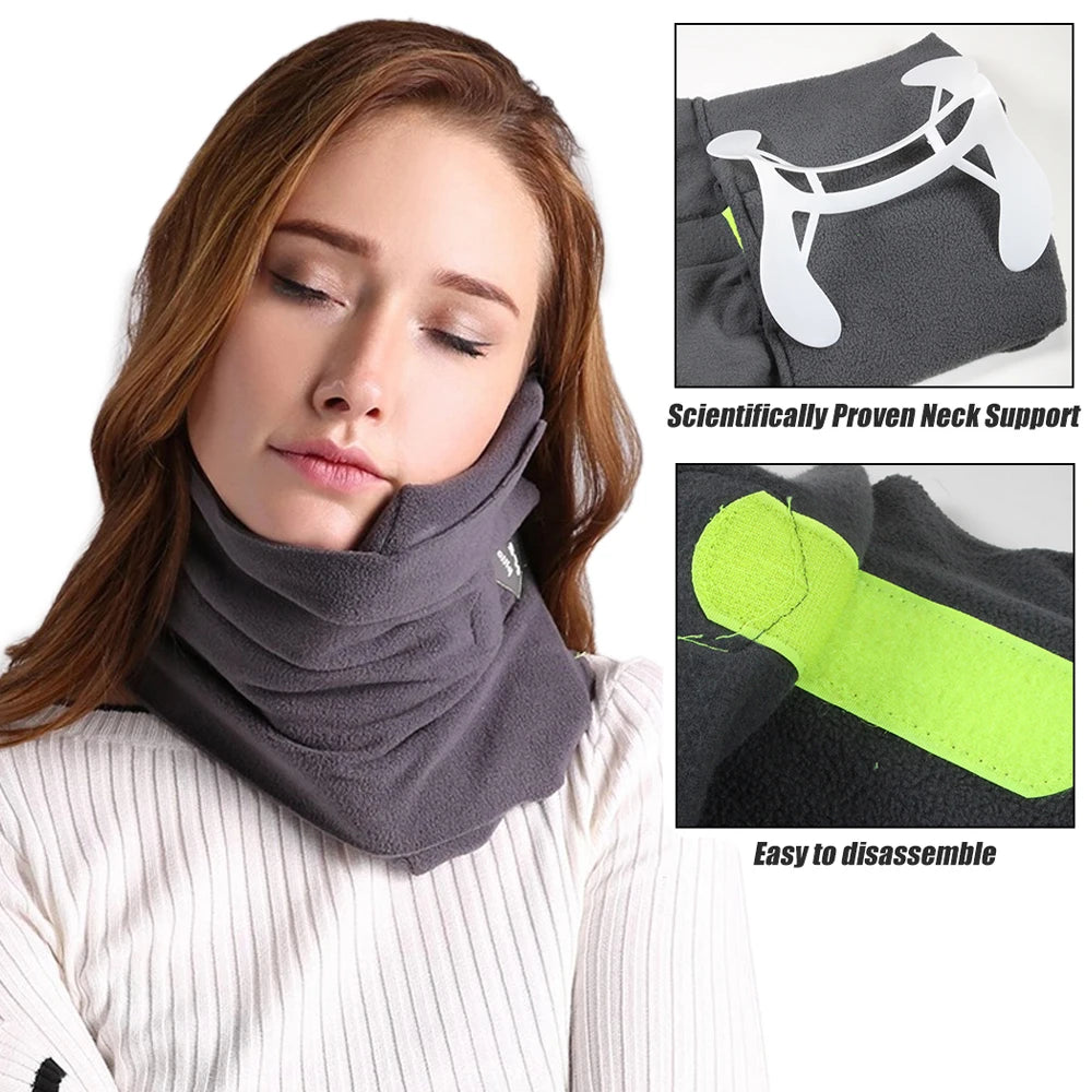 Orthopedic Cervical Travel Pillow for Neck Pain Use For Airplane Car Train