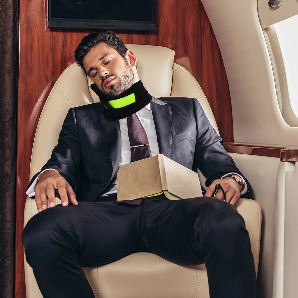 Orthopedic Cervical Travel Pillow for Neck Pain Use For Airplane Car Train