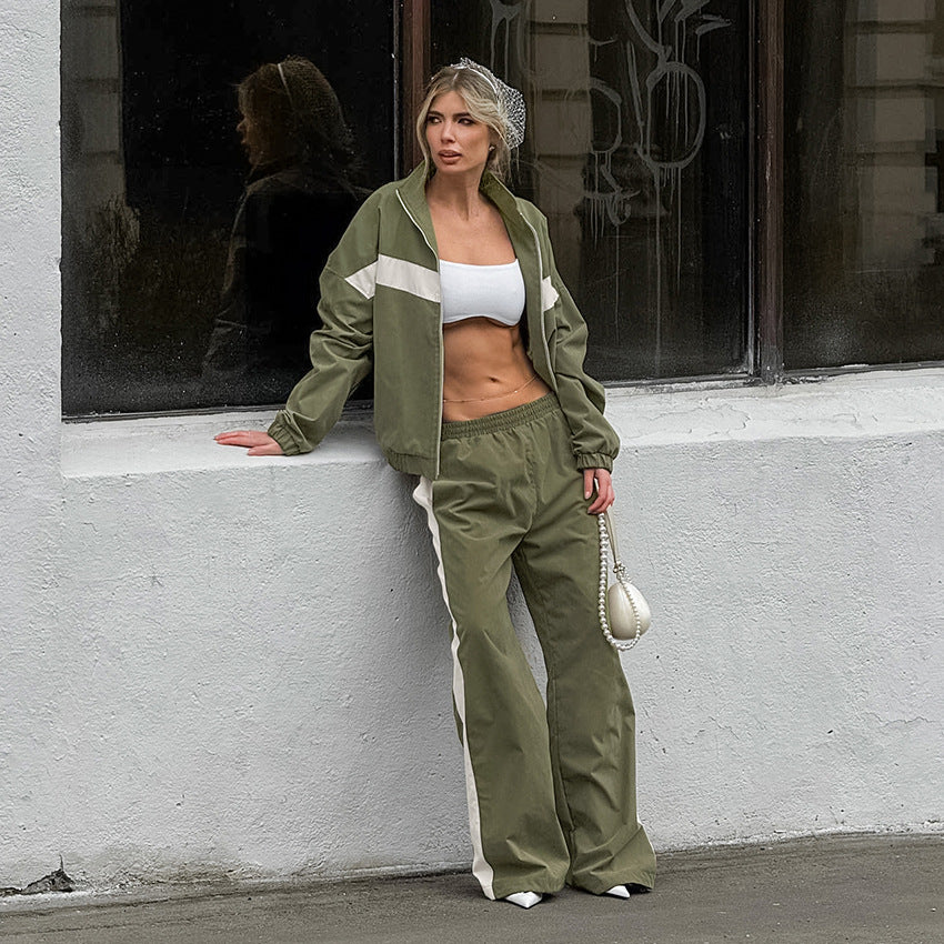 Retro Vibes Contrast Womens Tracksuit