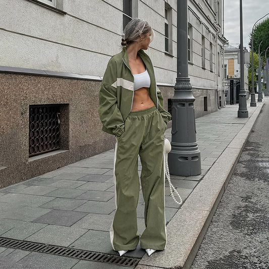 Retro Vibes Contrast Womens Tracksuit