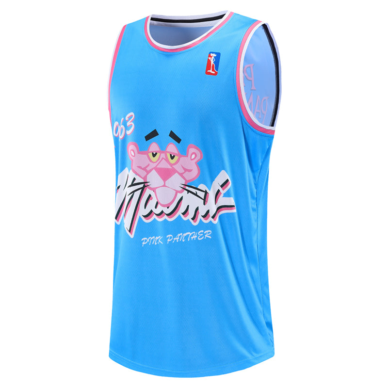 Unlimited Classics Miami x Pink Panther #3 Pink Basketball Jersey 3XL