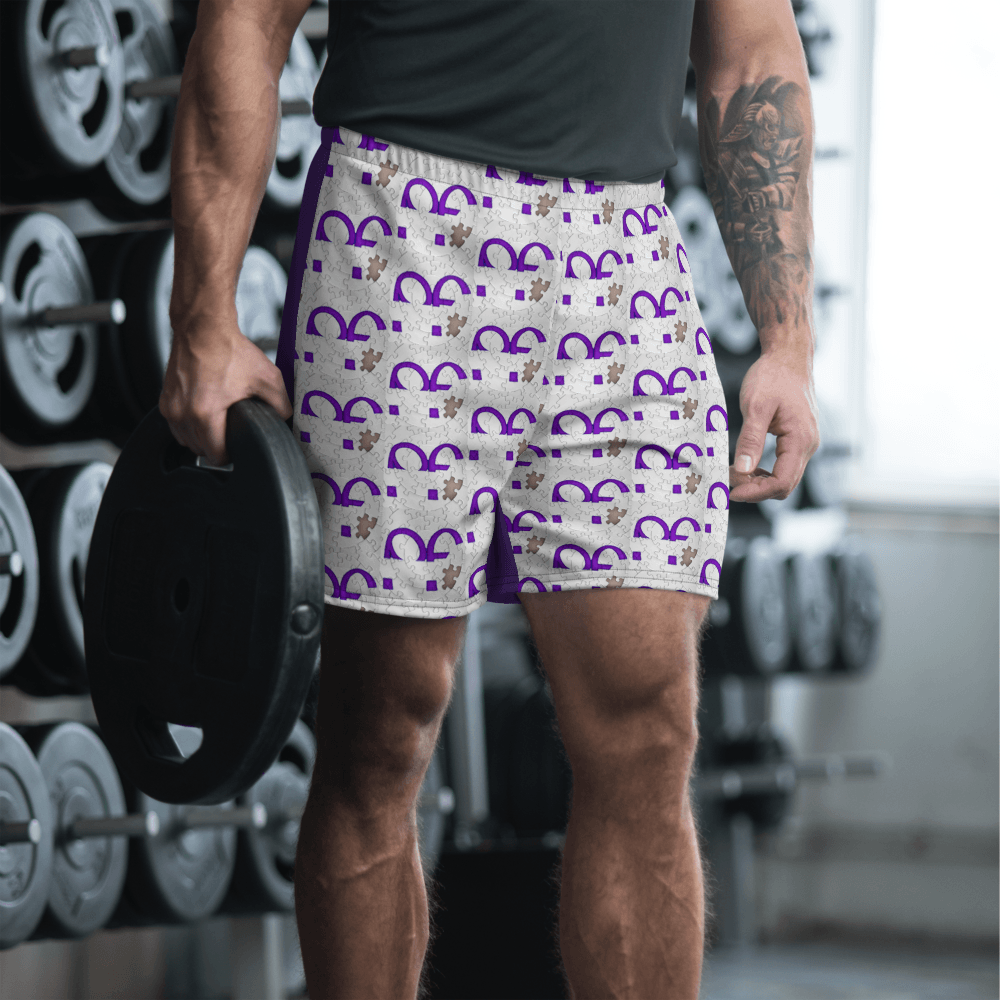 Men's Missing Puzzle Piece Athletic Long Shorts
